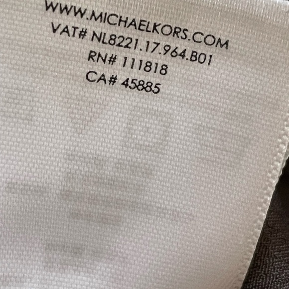 MICHAEL Michael Kors Womens Top Full Zip Long Sleeve Roll Tab Brown Size S - Picture 4 of 7